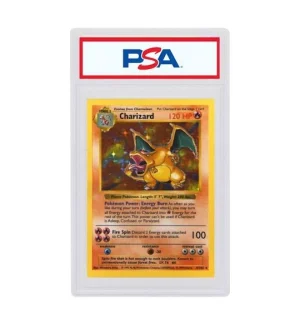 PSA Graded Charizard Card PSA Graded Charizard Card certified Pokémon collectible in protective PSA case