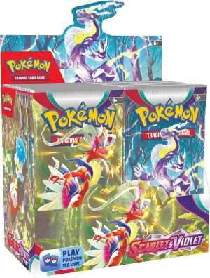 Pokemon Scarlet & Violet Booster Box Pokemon Scarlet and Violet Booster Box sealed trading card collection